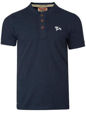 Essential Henley T-Shirt in Midnight Blue - Tokyo Laundry
