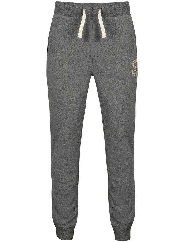 Lynnwood Cuffed Joggers in Mid Grey Marl - Tokyo Laundry