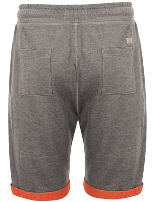 Gatonby Flecked Space Dye Sweat Shorts in Mid Grey Marl - Tokyo Laundry