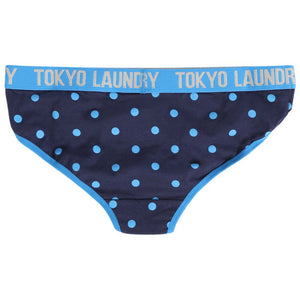 Betsy (3 Pack) Assorted Briefs In Grey Marl / French Blue / Eclipse Blue - Tokyo Laundry