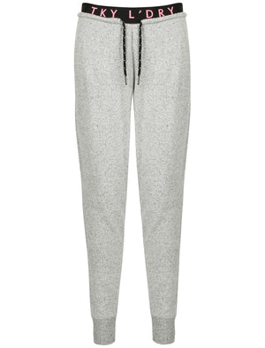 Hooter Brushed Jersey Cuffed Joggers in Pale Grey - Tokyo Laundry Active