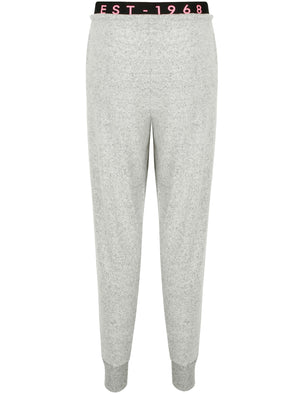 Hooter Brushed Jersey Cuffed Joggers in Pale Grey - Tokyo Laundry Active