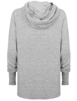 Capsure Brushed Jersey Knit Pullover Hoodie In Pale Grey - Tokyo Laundry Active