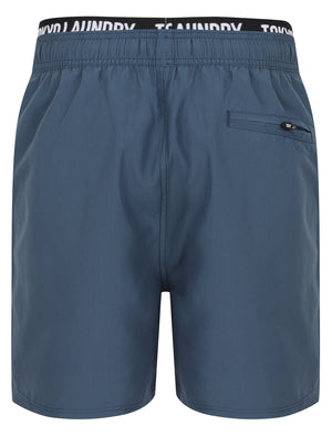 Ailani Swim Shorts with Plush Waistband Insert In Dark Denim - Tokyo Laundry