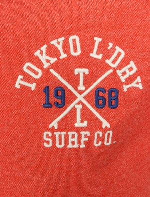 Albany Cove Applique Cotton Grindle Polo Shirt in Washed Red - Tokyo Laundry