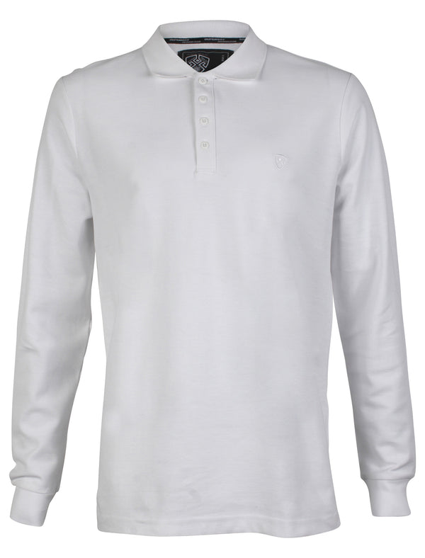 Dissident Alderton Polo T-Shirt in Optic White