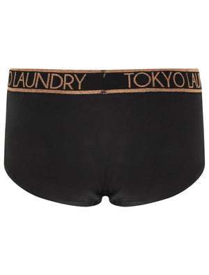 Alexis (5 Pack) Assorted Hipster Briefs In Black / Blush / Light Grey Marl - Tokyo Laundry