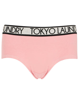 Alexis (5 Pack) Assorted Hipster Briefs In Black / Blush / Light Grey Marl - Tokyo Laundry