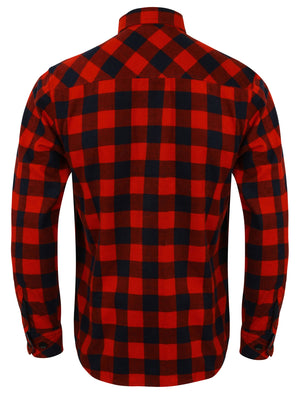 Alhambra Checked Flannel Shirt in Red / Navy - Tokyo Laundry