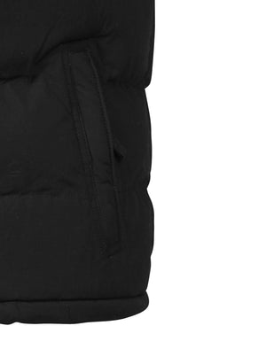 Annerley Hood Insert Quilted Gilet in Black - Tokyo Laundry
