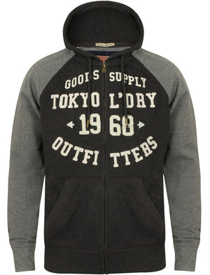 Arapaho Forest Zip Through Hoodie in Mid Grey Marl - Tokyo Laundry