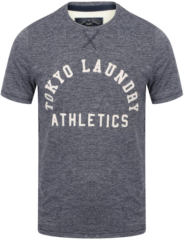 Aspenburg Applique Cotton Jersey T-Shirt In Dark Navy / Ivory - Tokyo Laundry