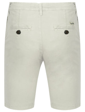 Astral Drawstring Cotton Shorts in Ivory Grey - Tokyo Laundry