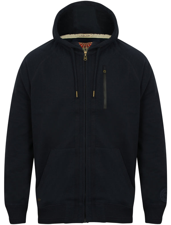 Atlanta Cove Zip Through Hoodie in Dark Navy - Tokyo Laundry