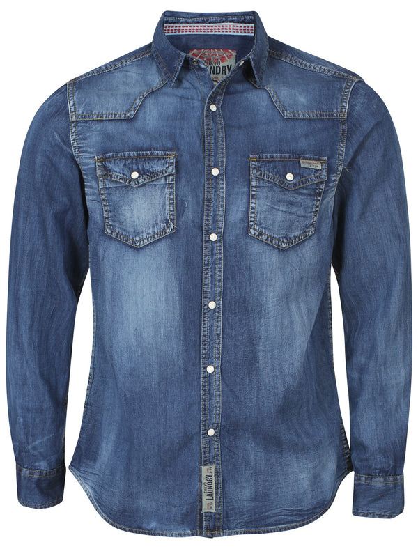 Mens Tokyo Laundry Avgust Denim Shirt