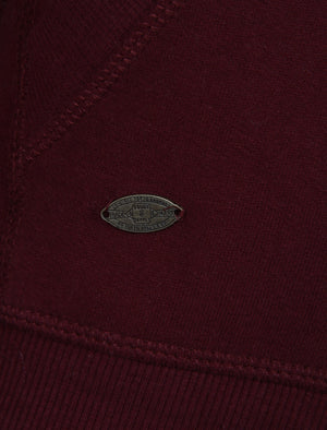 Baracoa Point Zip Through Hoodie in Oxblood - Tokyo Laundry