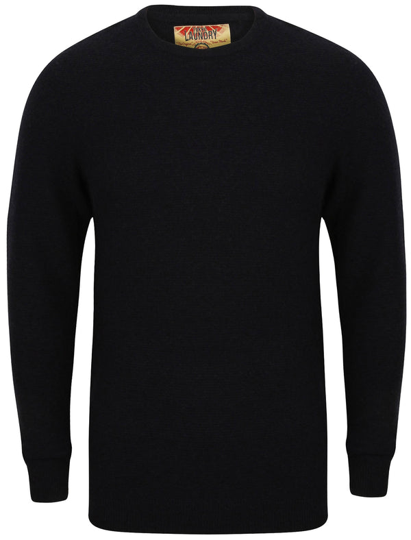Bate Wool Rich Knitted Jumper in Dark Navy  - Tokyo Laundry