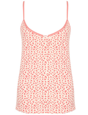 Bea Animal Print Cami Underwear Set in Ivory / Blush - Tokyo Laundry