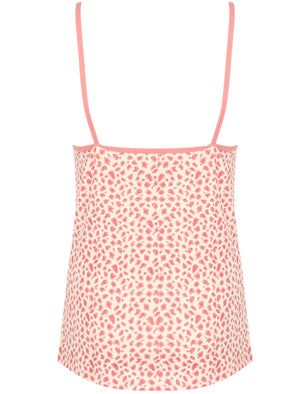 Bea Animal Print Cami Underwear Set in Ivory / Blush - Tokyo Laundry