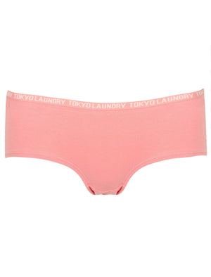 Bea Animal Print Cami Underwear Set in Ivory / Blush - Tokyo Laundry