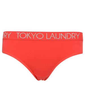 Bell (5 Pack) Assorted Briefs In Black / Rouge Red / Dewberry / Sapphire / Palace Blue - Tokyo Laundry