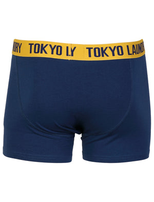 Berriman (2 Pack)  Boxer Shorts Set in Navy / Blue - Tokyo Laundry