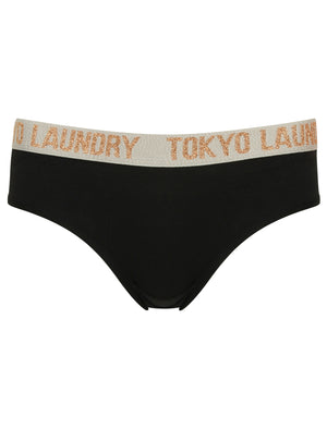 Beth (3 Pack) Assorted Briefs In Black / Blush / Light Grey Marl - Tokyo Laundry