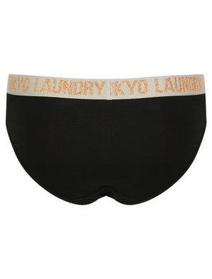 Beth (3 Pack) Assorted Briefs In Black / Blush / Light Grey Marl - Tokyo Laundry