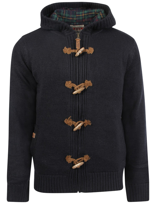 Tokyo Laundry Blaxton navy hooded coatigan