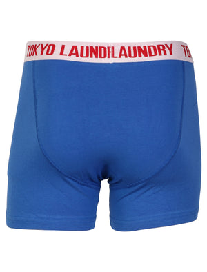 Bond ( 2 Pack) Boxer Shorts Set in Navy / Ocean - Tokyo Laundry