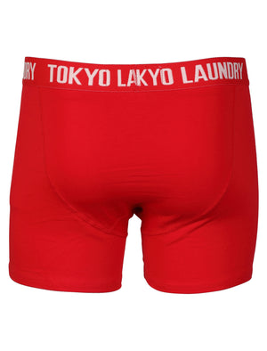 Boston Boxer Shorts Sets in Red / Navy - Tokyo Laundry