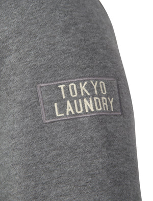 Bow Mock Gilet Insert Borg Lined Hoodie In Mid Grey Marl - Tokyo Laundry