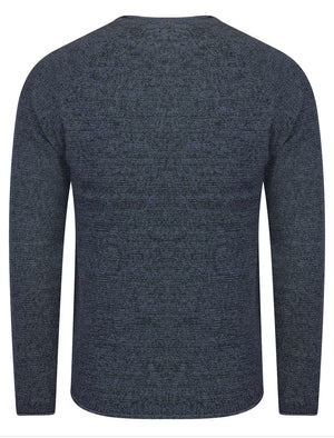 Brando Knitted Jumper in Charcoal / Dark Denim - Tokyo Laundry