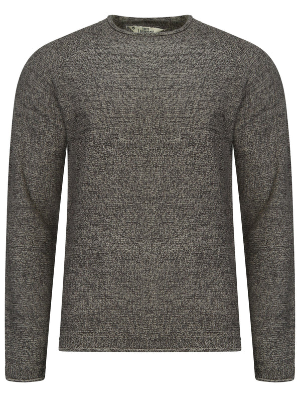 Brando Knitted Jumper in Charcoal / Sable - Tokyo Laundry
