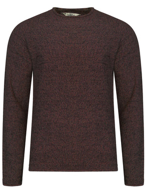 Brando Knitted Jumper in Decadent Chocolate / Caviar - Tokyo Laundry