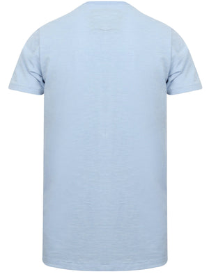 Breakstone 2 Motif Print Cotton Slub T-Shirt In Kentucky Blue - Tokyo Laundry