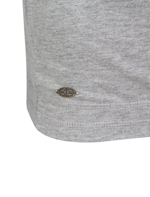 Brisk Applique Long Sleeve Top in Light Grey Marl - Tokyo Laundry