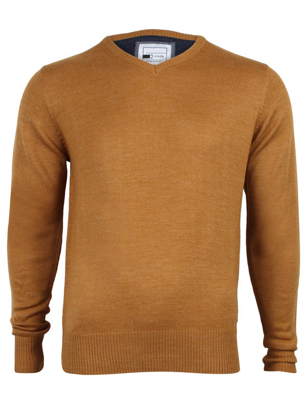 D-Code Brompton v neck yellow jumper