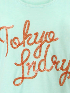 Tokyo Laundry Turq vest top