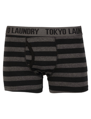 Tokyo Laundry Burbank black & grey boxers