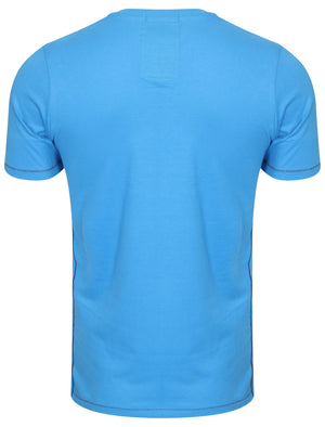 Cali Surf Motif T-Shirt in Swedish Blue - Tokyo Laundry