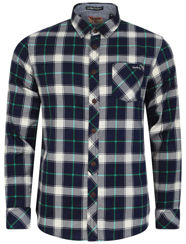 Callaghan Checked Shirt in Porcelain Green - Tokyo Laundry