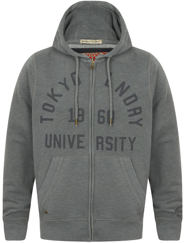 Candlewood Zip Through Hoodie in Timberwolf Grey - Tokyo Laundry