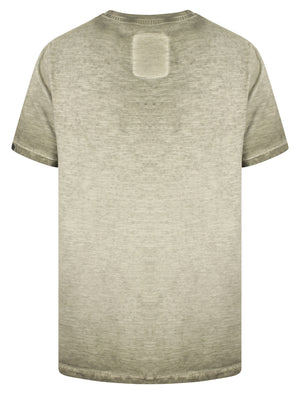 Carrizo Springs Cotton Jersey Slub T-Shirt In Dusty Olive - Tokyo Laundry