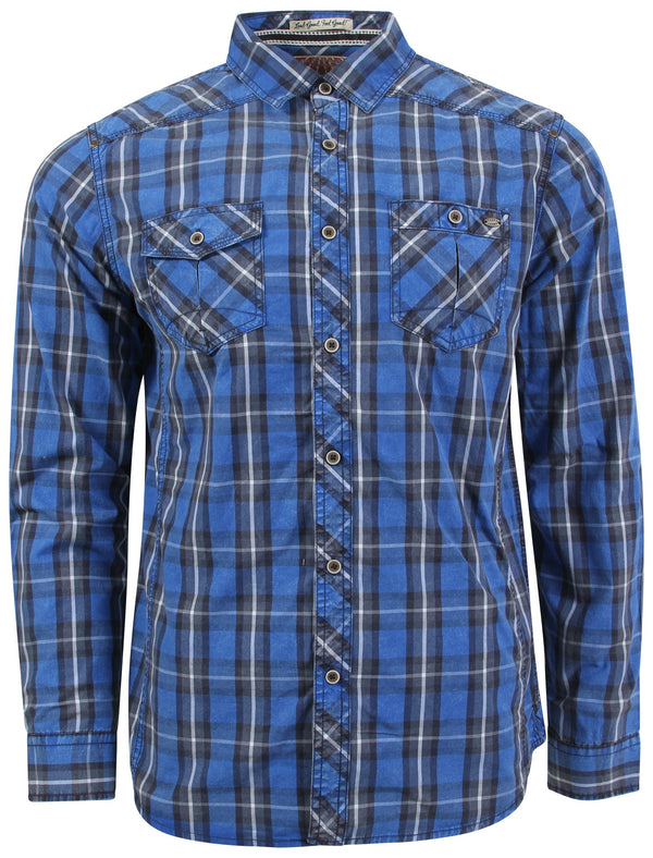 Tokyo Laundry Cassidy check shirt in blue