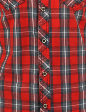 Tokyo Laundry Cassidy check shirt in red