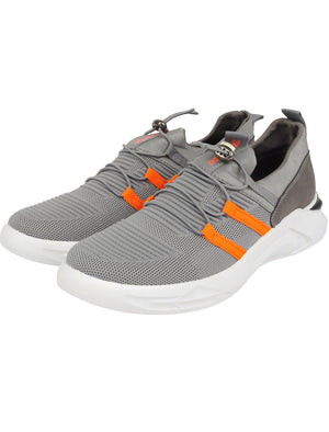 Catch Fly Knit Sports Style Running Trainers in Grey - Tokyo Laundry