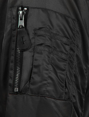 Cavour Bomber Jacket in Black - Tokyo Laundry