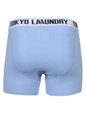 Chalcot Boxer Shorts Set in Paprika / Placid Blue - Tokyo Laundry
