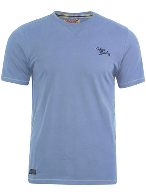 Charnwood Crew Neck T-shirt in Placid Blue - Tokyo Laundry